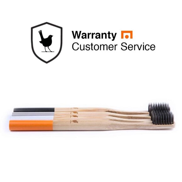 Bamboo Toothbrush with Soft Charcoal Infused Bristles, Set of 4 - Picture 7 of 8